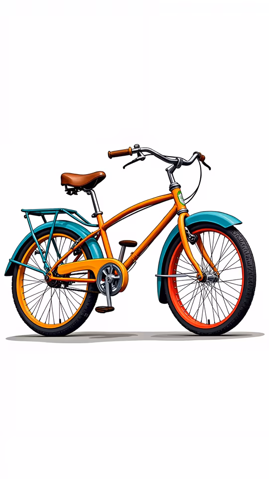 Bright Bicycle Illustration