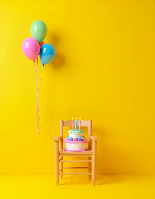 Bright Birthday Cake