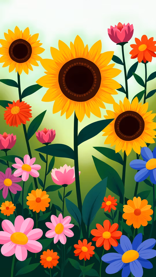 Bright Floral Illustration