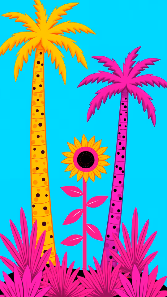 Bright Tropical Illustration