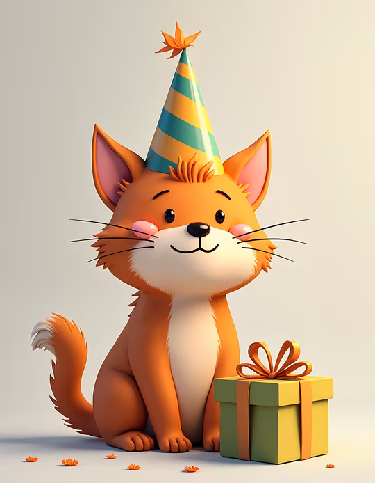 Cartoon Cat Birthday Party