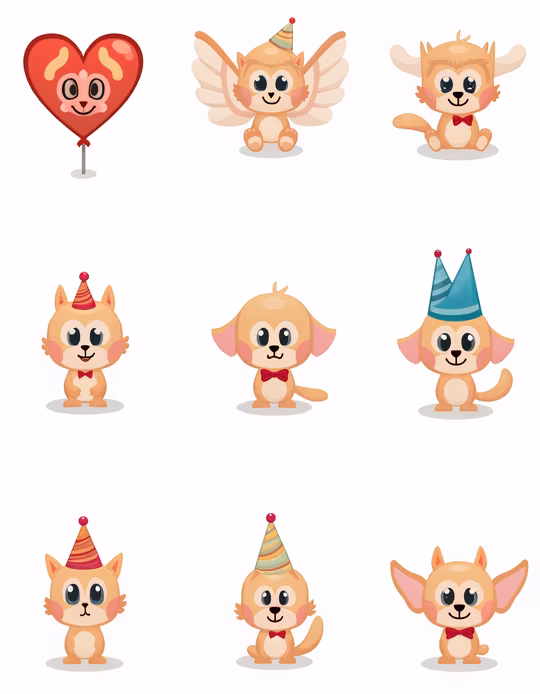 Cartoon Party Animals
