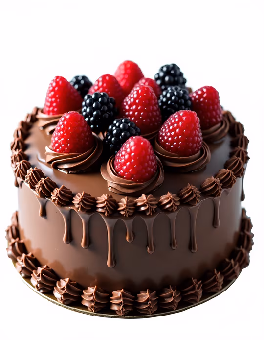 Chocolate Cake with Berries