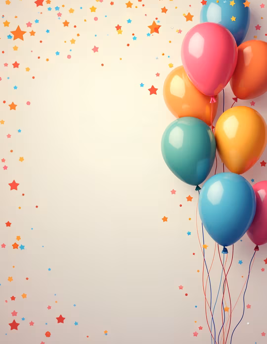 Colorful Balloons Celebration