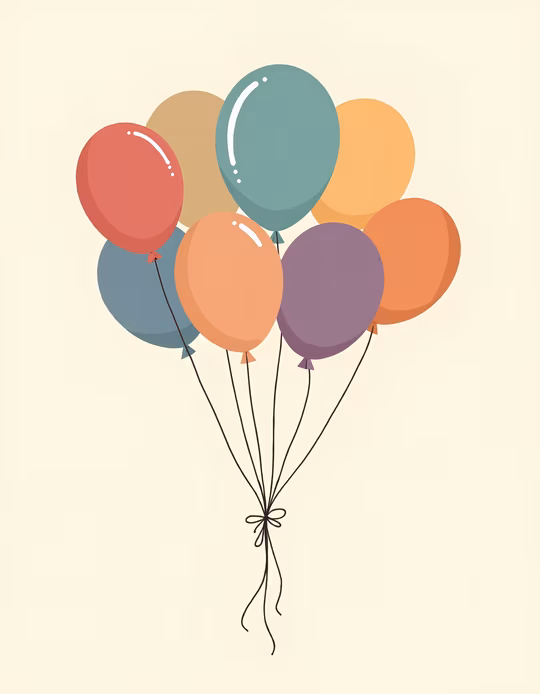 Colorful Balloons Illustration