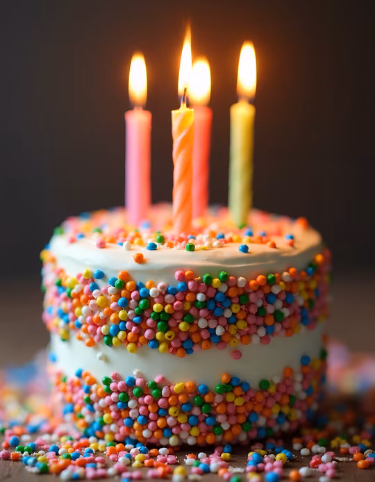 Colorful Birthday Cake