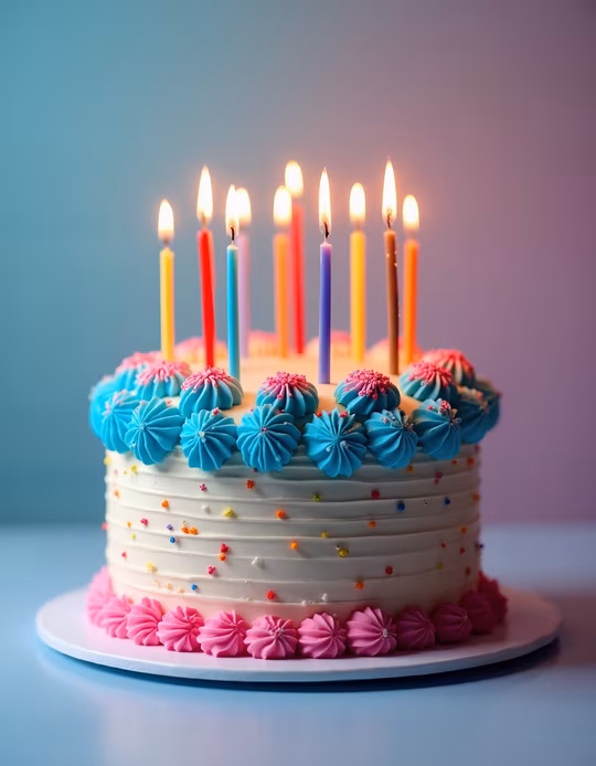 Colorful Birthday Cake