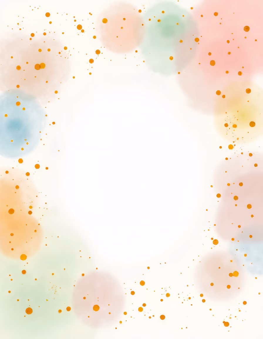 Vibrant, playful dots on a soft pastel background.