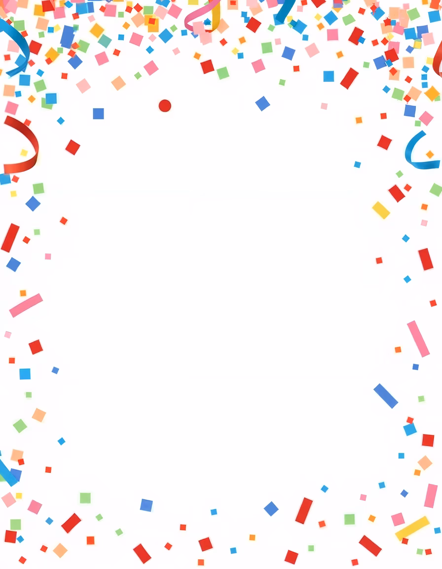 Vibrant confetti celebration illustration