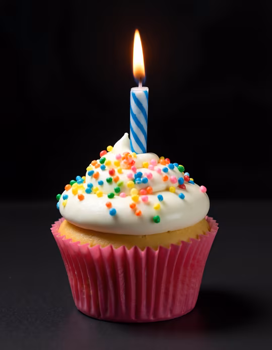 Cupcake with Candle