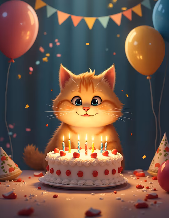 Cute Cat Birthday Party