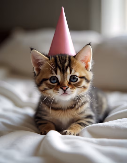 Cute Kitten Party Hat