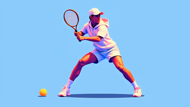 Dynamic Tennis Player