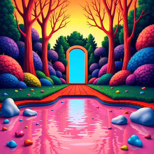 Fantasy Garden Illustration