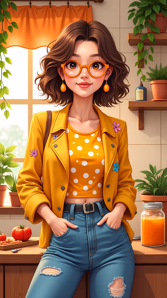 Fashionable Girl Illustration