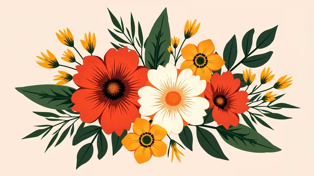 Floral Bouquet Illustration