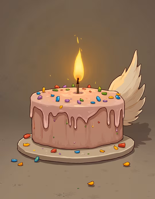 Flying Birthday Cake