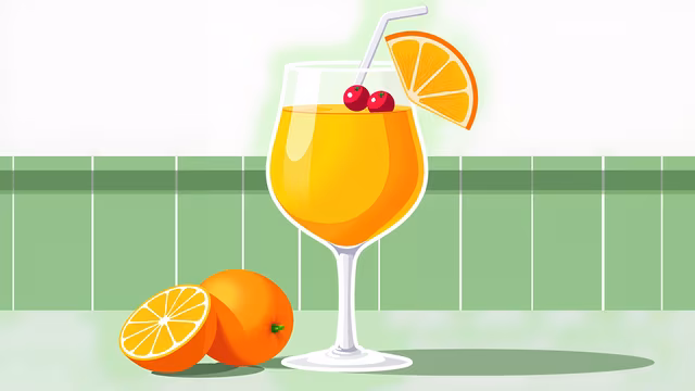 Fruity Orange Drink Illustration