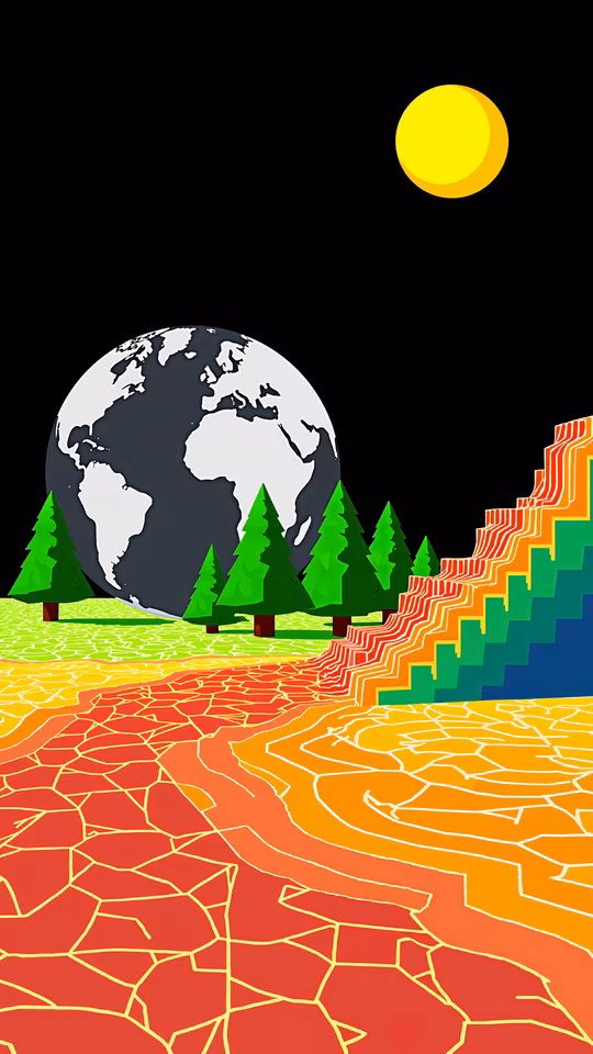 Global Heatwave Illustration