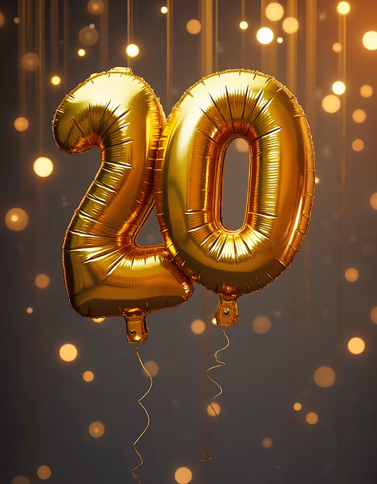 Golden Balloons Celebration