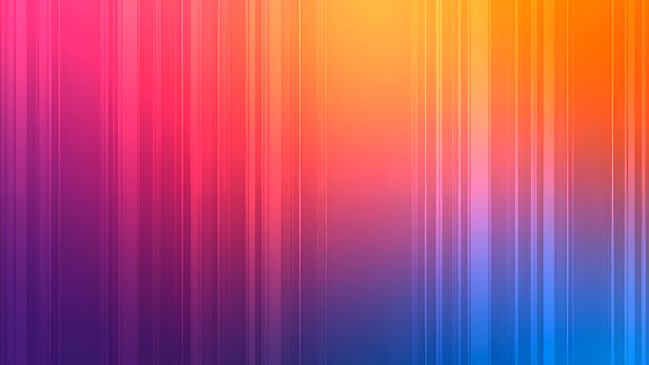 Vibrant gradient stripes create a dynamic and fluid abstract artwork.