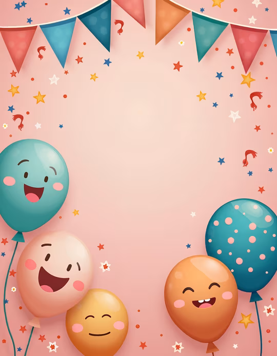 Happy Balloons Illustration