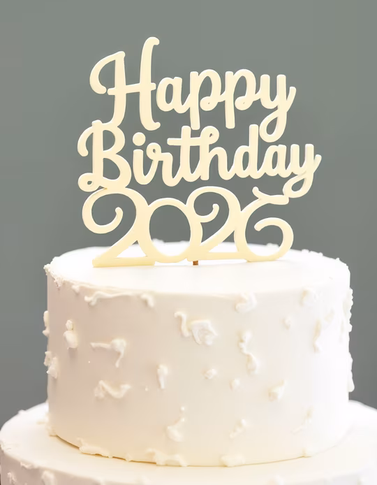 Happy Birthday Cake Topper