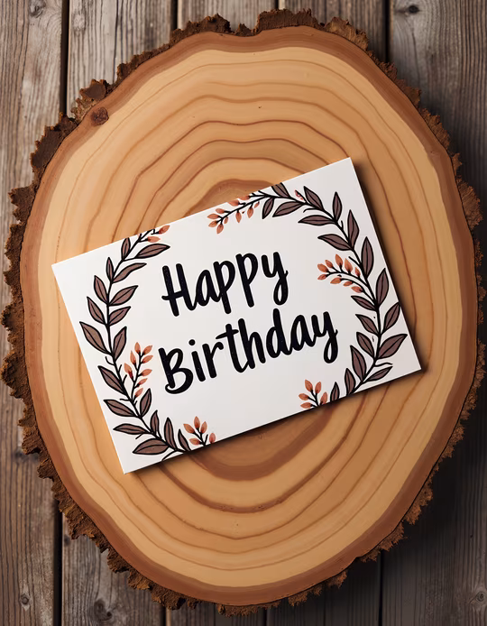Happy Birthday Card Illustration