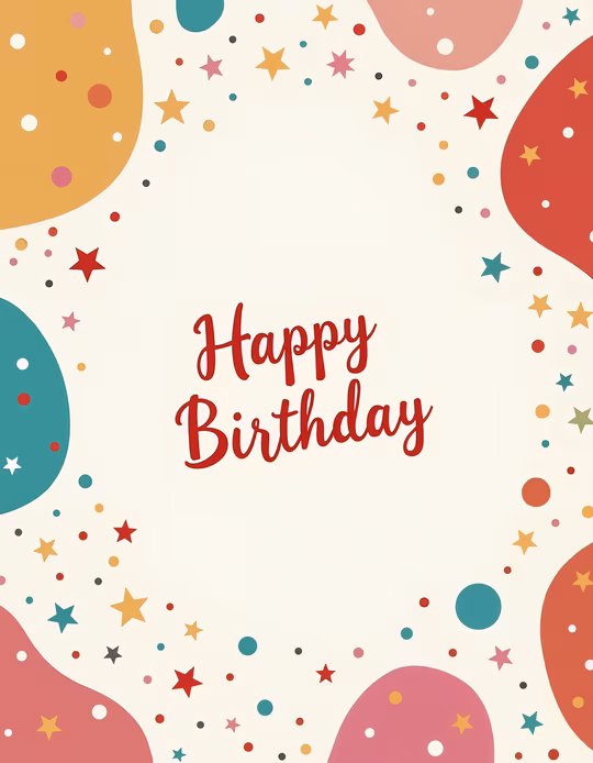 Happy Birthday Illustration