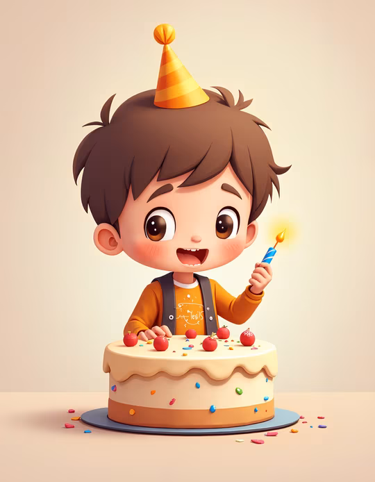 Happy Birthday Illustration