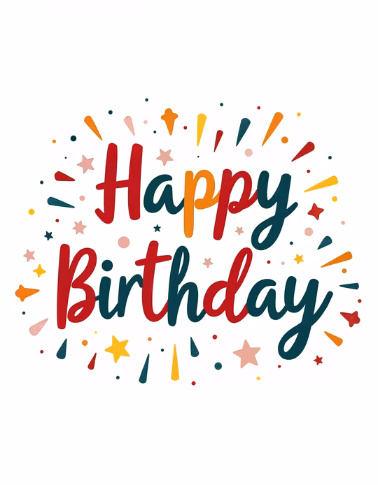 Happy Birthday Illustration