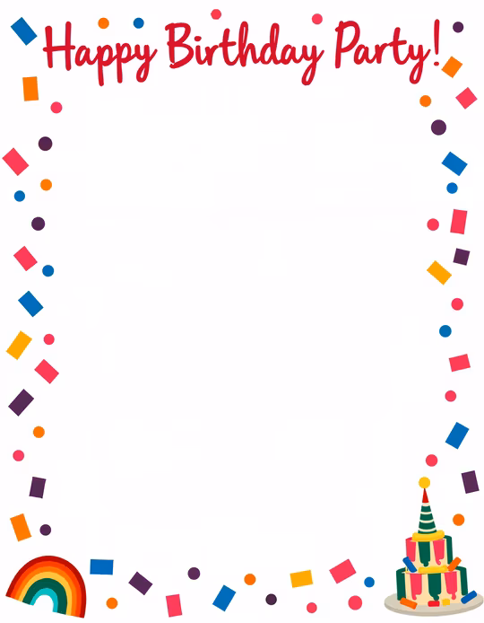 Happy Birthday Party Illustration