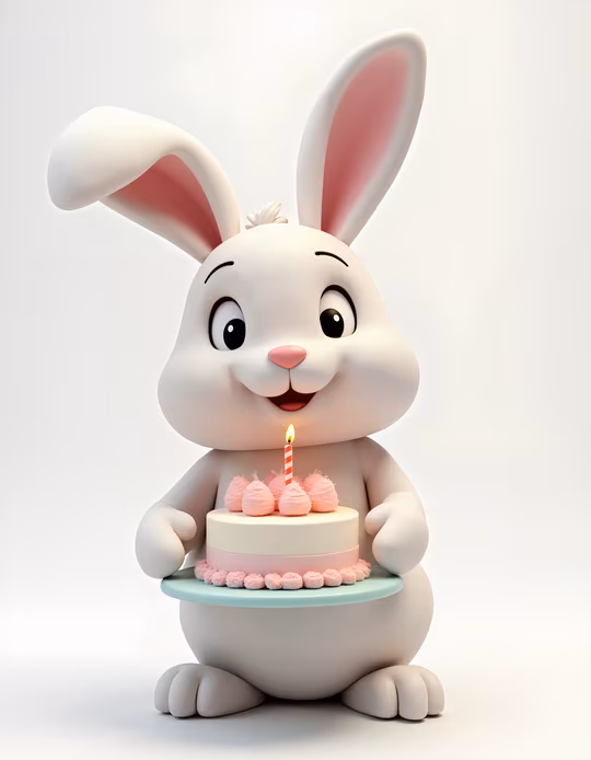Happy Bunny Birthday Cake