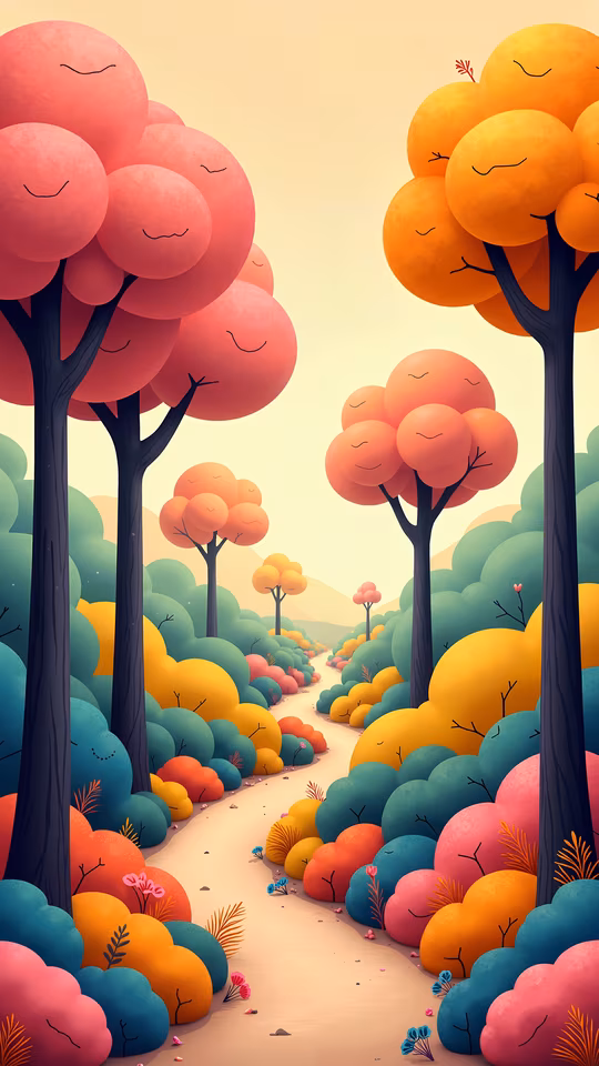 Happy Forest Illustration