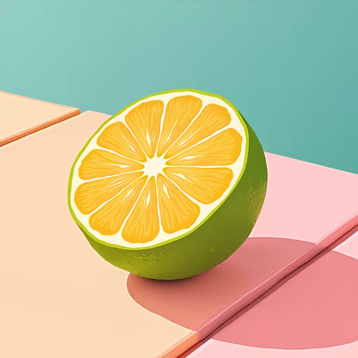 Lemon Slice Illustration