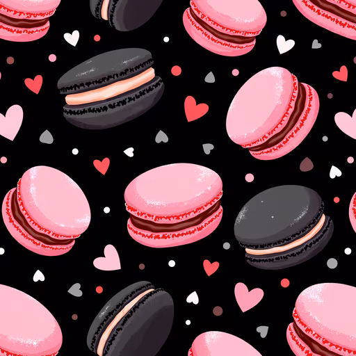 Macarons and Hearts