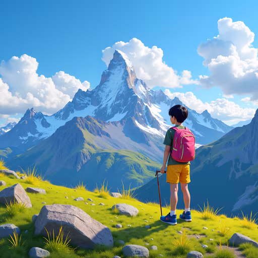 Mountain Adventure Illustration