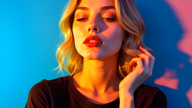 Neon Glamour Portrait