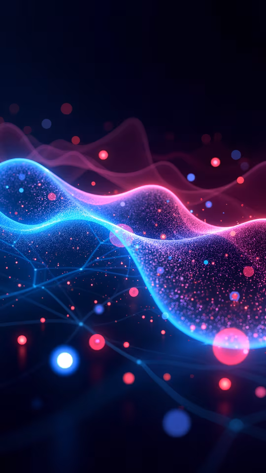 Neon Waves Illustration
