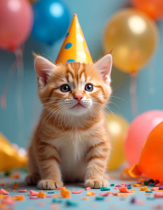 Party Cat Illustration