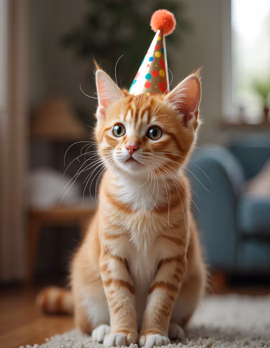Party Cat Illustration