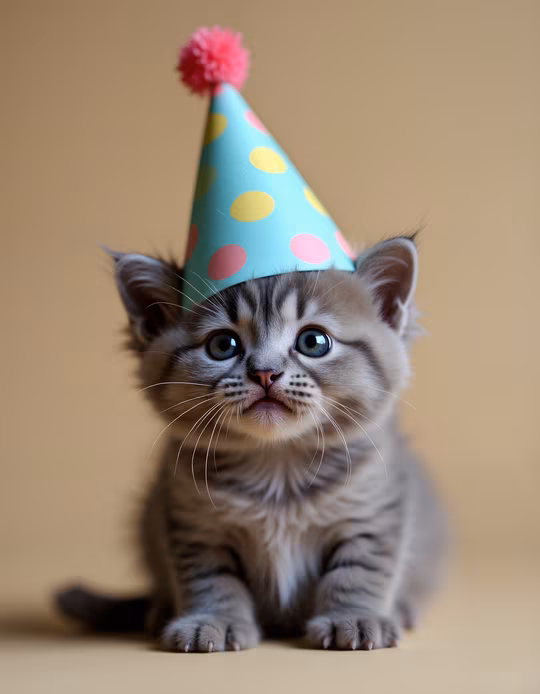 Party Hat Kitten