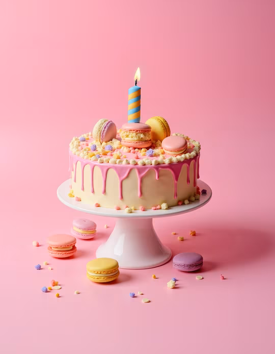 Pastel Birthday Cake