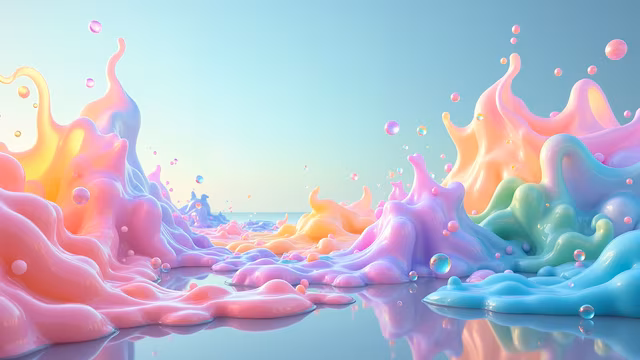 Pastel Dreamscape Illustration