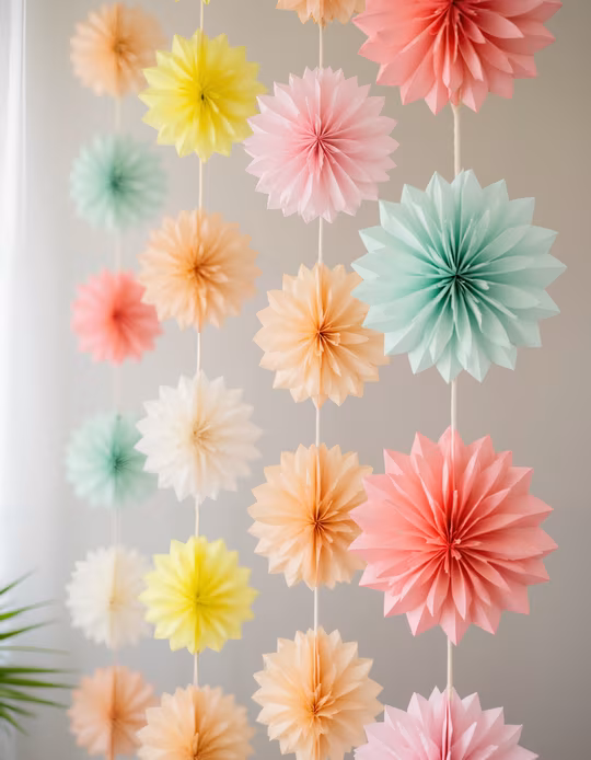 Pastel Paper Flowers