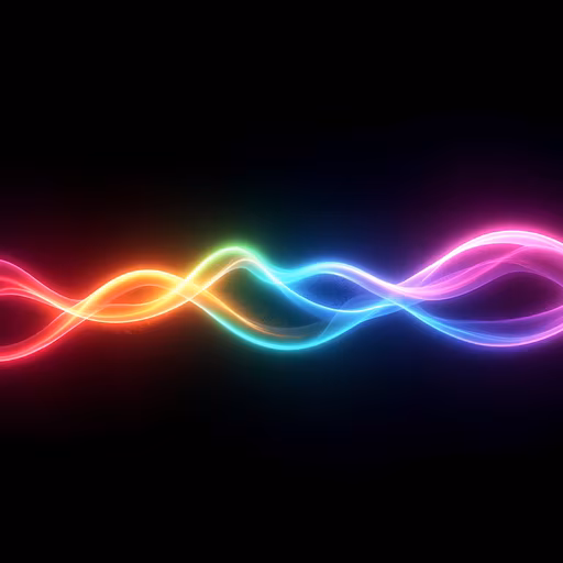 Rainbow Waves Illustration