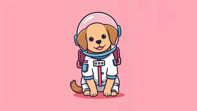 Space Pup Illustration