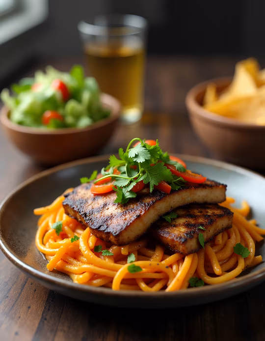 Spicy Tofu Pasta