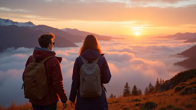 Sunset Hikers
