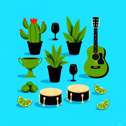 Tropical Fiesta Illustration